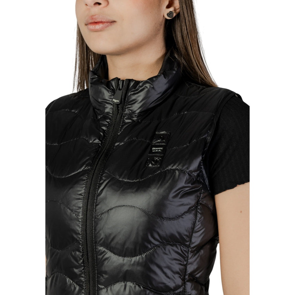 Blauer Gilet Donna