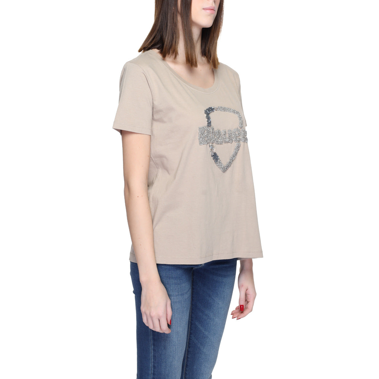 Blauer T-Shirt Donna
